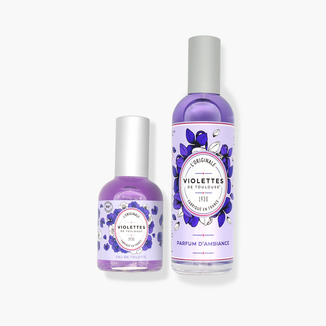 Duo Parfums d’ambiance et eau de toilette Violettes de Toulouse 50ml